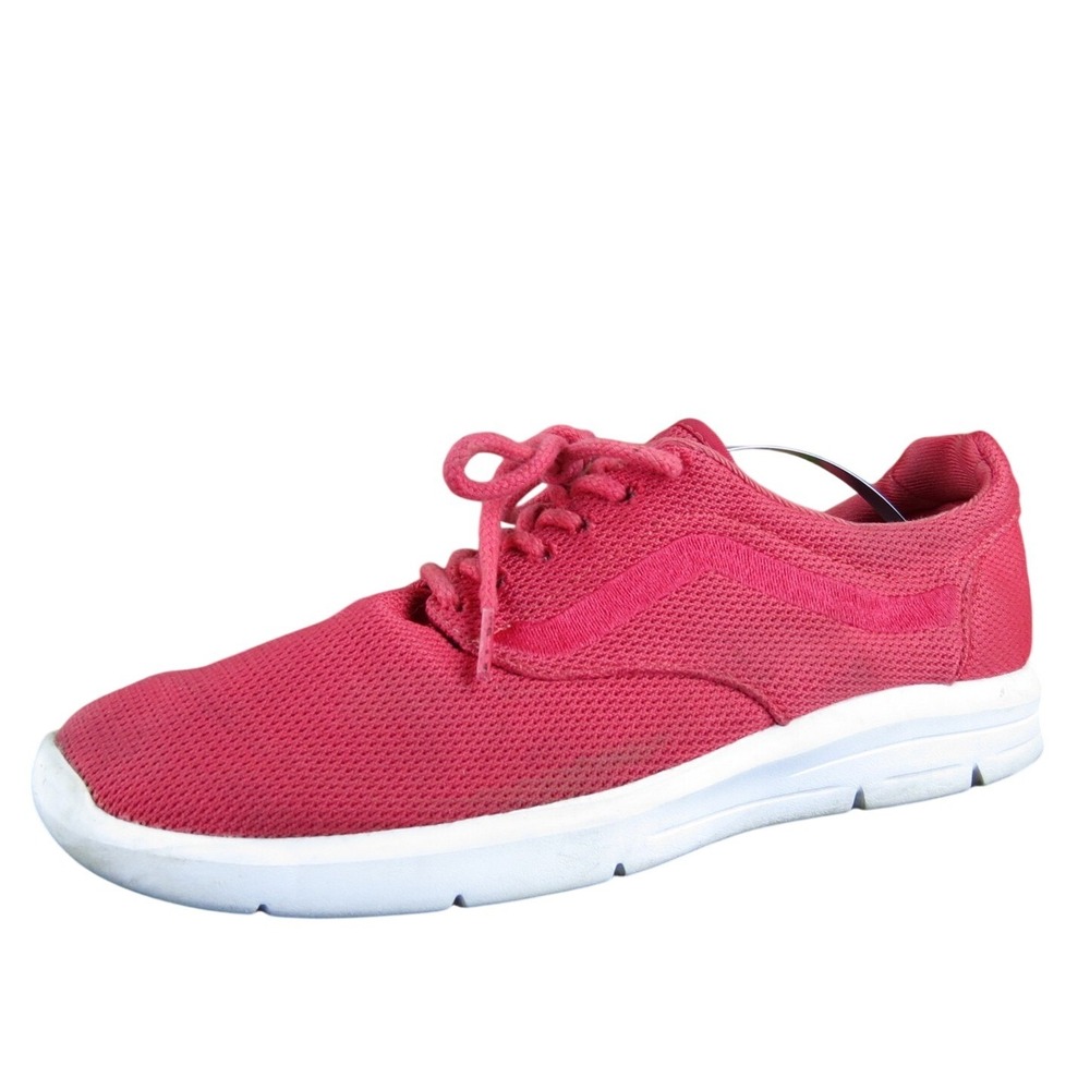 VANS Men Iso 1.5 Mesh Sneaker Red Fabric Size 8 Medium Used 2025